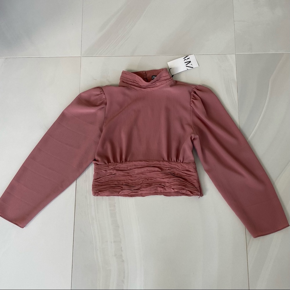 NWT Zara Open Back Blouse